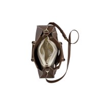 Tasche m.Ziernieten und angesagten Cut-Outs., schoko