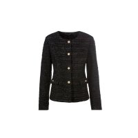 Strukturmuster-Blazer, schwarz