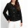 Strukturmuster-Blazer, schwarz