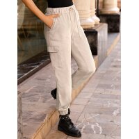 Lyocell cargo trousers, sand