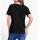 Round neck shirt with decorative trim, black