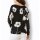 Silk-Cashmere Sweater, black-ecru-printed