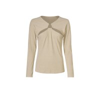 Cut-out-Shirt m. Zierelement, elfenbein
