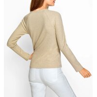 Cut-out-Shirt m. Zierelement, elfenbein