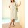 Summer dress with puff sleeves, sand