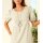Summer dress with puff sleeves, sand
