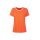 Shirt m.Glitzer-Effekten, orange-weiß