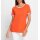 Shirt m.Glitzer-Effekten, orange-weiß