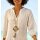 Druckkleid m. separatem Unterkleid, champagner-beige