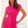 Leinen-Blusenkleid, pink