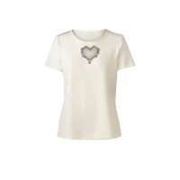 Shirt m. Cut-out und Glitzersteinen, champagner