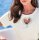 Shirt m. Cut-out und Glitzersteinen, champagner