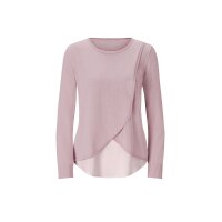 Pullover in Wickel-Optik, rosé