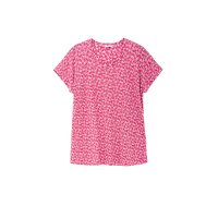 Ausbrenner-Alloverdruck-Shirt, fuchsia