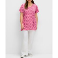 Ausbrenner-Alloverdruck-Shirt, fuchsia
