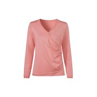 Pullover m. Raffung, flamingo
