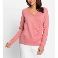 Pullover m. Raffung, flamingo