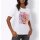 Shirt m. Druckmotiv und Pailletten, weiß