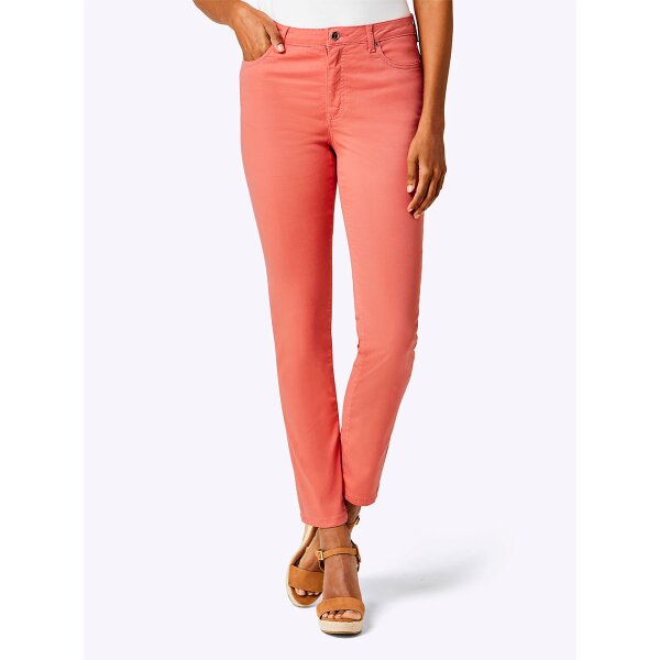 Lyocell cotton jeans, coral