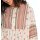 Druckbluse in A-Linie, champagner-papaya