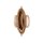 Tasche m. Flecht-Struktur und Holzhenkel, camel