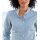Jeansbluse m. Stehkragen, blue-bleached