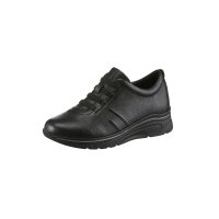 Rind-Nappaleder-Sneaker, schwarz