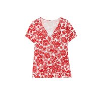 Layeroptik-Longshirt, ecru-gemustert