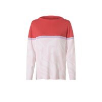 Jacquardpullover m. Kelchkragen, grapefruit-flieder
