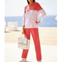 Jacquardpullover m. Kelchkragen, grapefruit-flieder