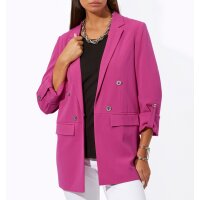 Blazer m. gestreiftem Futter, fuchsia