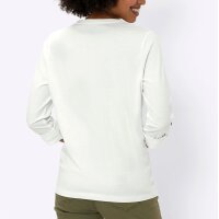 Long-Sleeve Shirt w. Button Placket, ecru