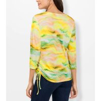 Shirt im Digitaldruck, limone-puder