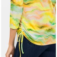 Shirt im Digitaldruck, limone-puder