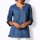 Leinenbluse im Tunika-Stil, jeansblau