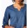 Leinenbluse im Tunika-Stil, jeansblau