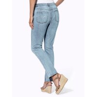 5-Pocket Jeans with Embroidery, blue-bleached