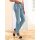 5-Pocket Jeans with Embroidery, blue-bleached