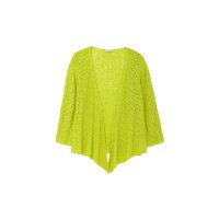 Strickjacke im Häkel-Look, m.Zipfelsaum, limone