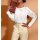 Pullover m. Ausbrenner-Muster, ecru