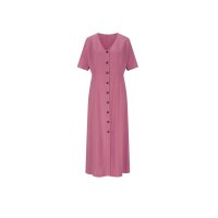 Linen-Viscose Summer Dress, antique rose