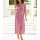 Linen-Viscose Summer Dress, antique rose
