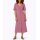 Linen-Viscose Summer Dress, antique rose