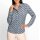 Jerseybluse , hellblau-rauchblau-bedruckt