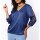 Schlupf-Bluse m.Schlitzen und Spitze, royalblau