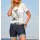 Shirt m. Lettering-Motiv, ecru