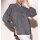 Oversized-Bluse m. Glitzersteinchen, anthrazit