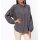 Oversized-Bluse m. Glitzersteinchen, anthrazit