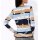 Pullover m. Glitzersteinchen, marine-ecru