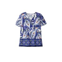 Druck-Tunika im Boho-Look, offwhite-gemustert
